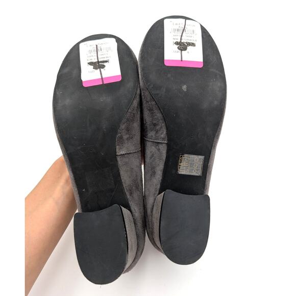 Jeffrey Campbell Suede Birdie Block Heeled Pump Women's Gray Size US8 EU39 - Picture 8 of 11